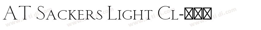 AT Sackers Light Cl字体转换